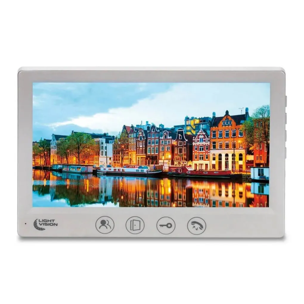 Відеодомофон 7" Light Vision Amsterdam FHD White- Фото 1